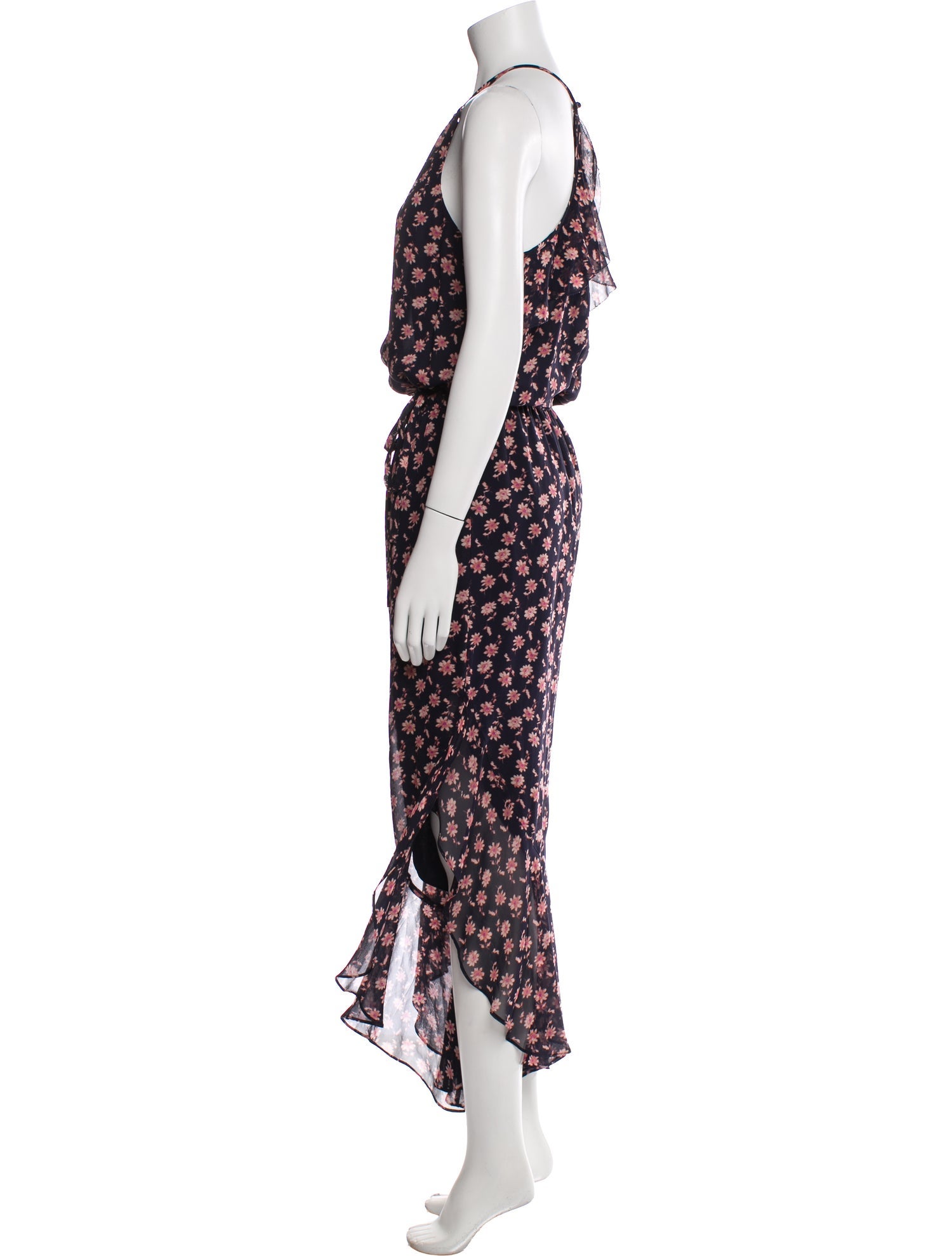 Joie Silk Floral Print Jumpsuit